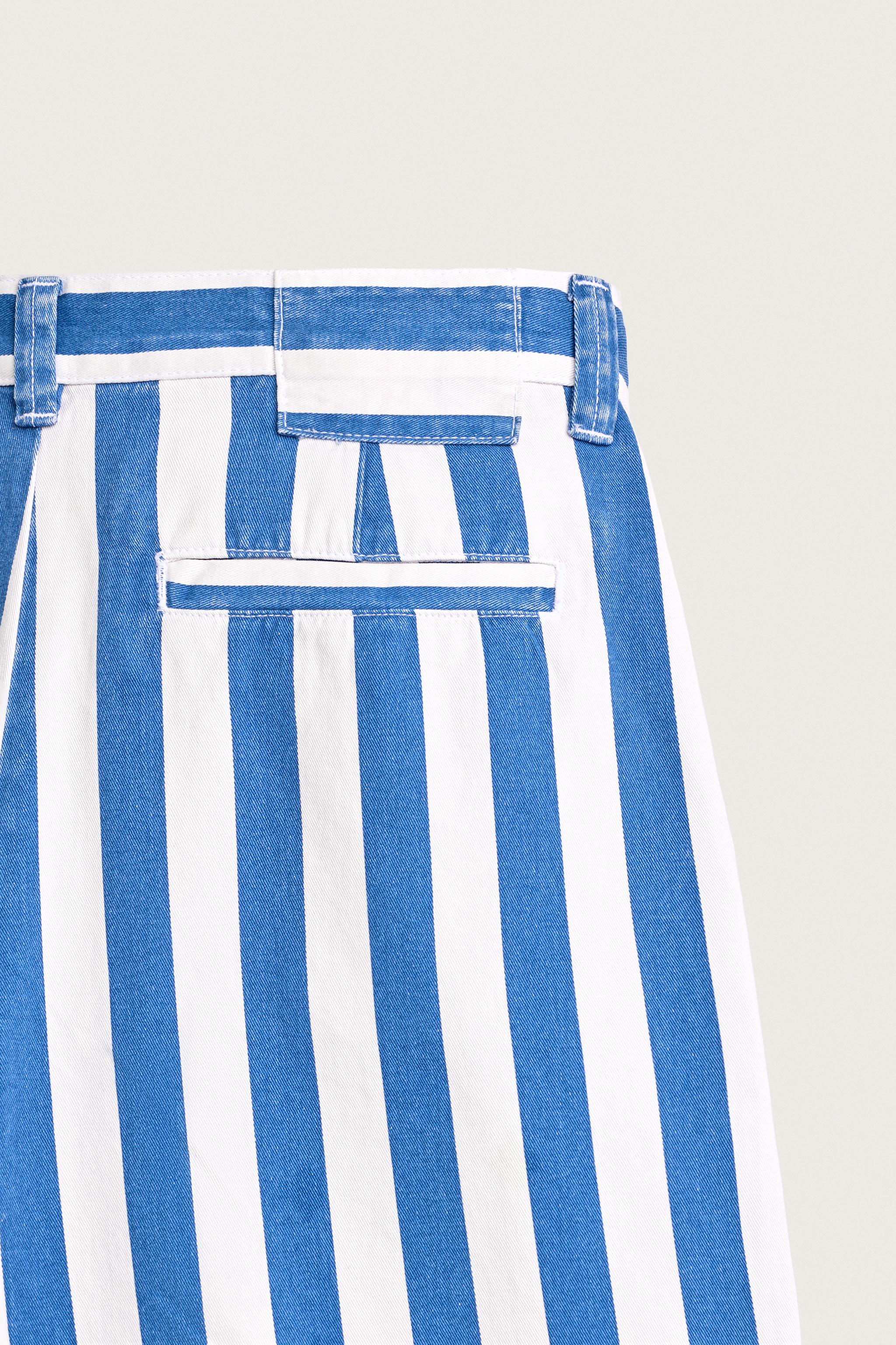 WIDE FIT STRIPED SHORTS